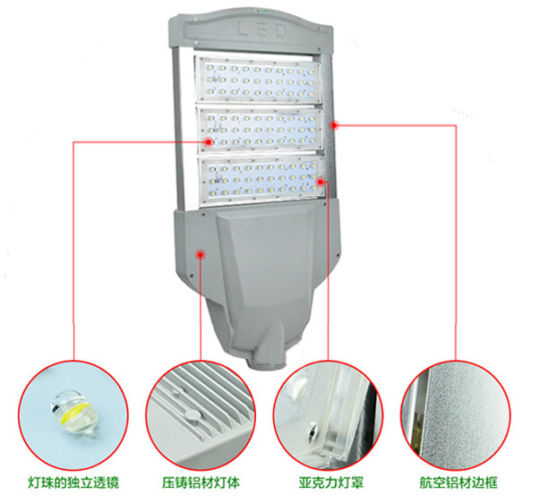 LED变形金刚路灯头细节描述